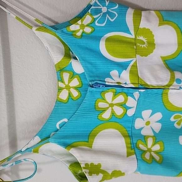 Vintage Nalii Honolulu Maxi Dress 60s 70s Flower Power Hawaiian Print Tropical - Picture 8 of 9